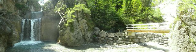 Saminatal, Wasserfall Samina