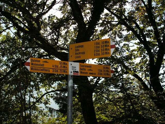 Bidem: Quinten - Laubegg - Walenstadtberg