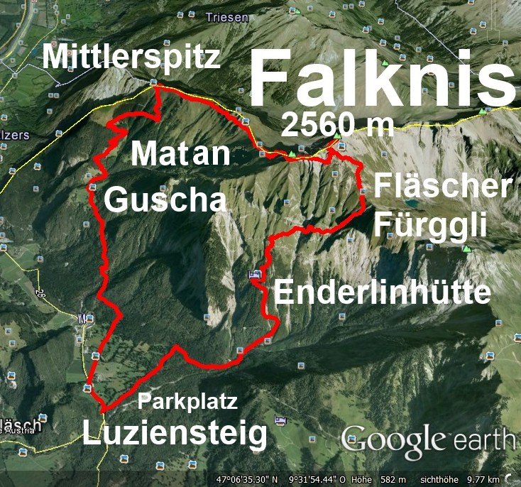 Falknis Luziensteig Wanderung