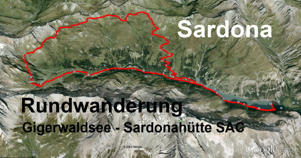 Sardonahtte Wanderung